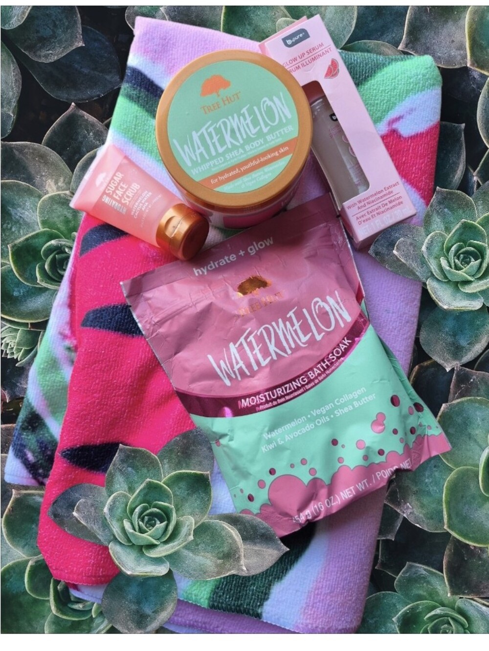 Watermelon Bath Bundle - Hydrate + Glow 5pc Set - Picture 2 of 6